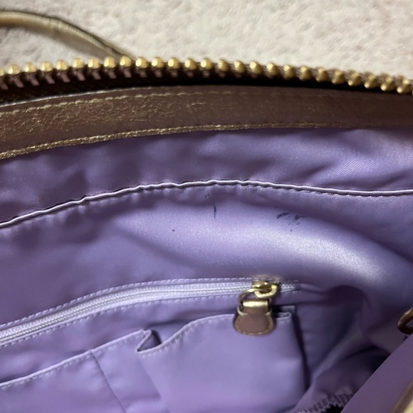 Large tan and gold Addison Coach handbag/purse/laptop business bag. - Picture 11 of 11